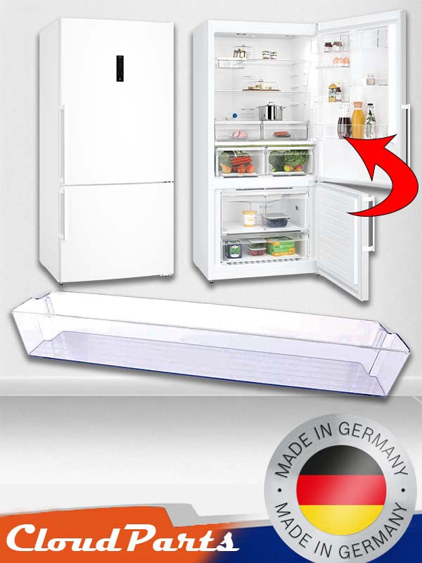 Bosch buzdolapları ile tam uyumlu yedek şişelik kapak rafı