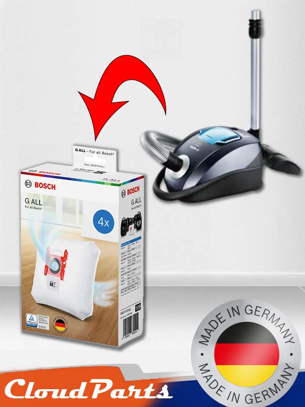 Bosch elektrikli süpürgeleri ile tam uyumlu polen ve akar tutucu kağıt toz torbası