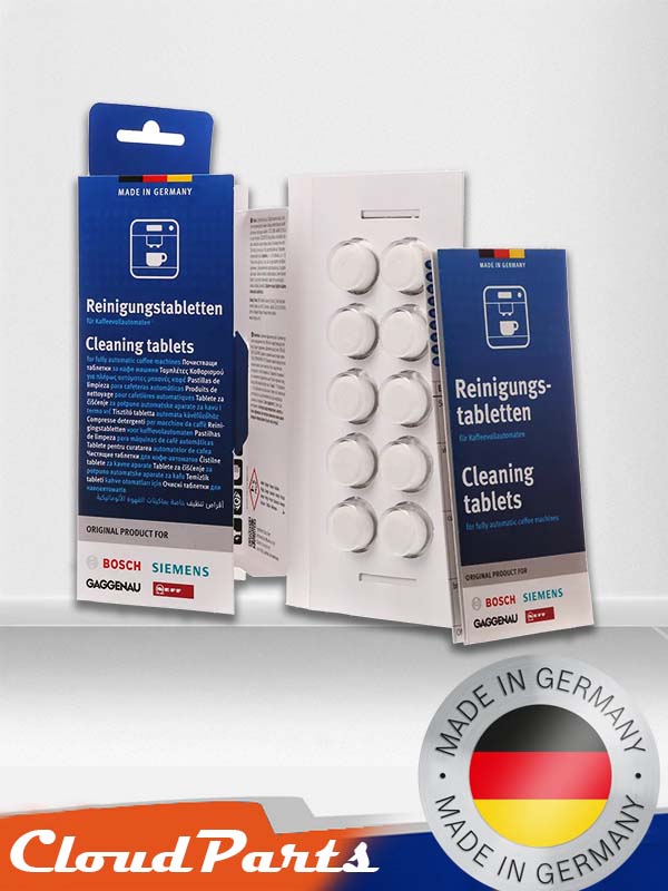 Bosch kahve ve espresso makineleri ile uyumlu temizleyici tablet
