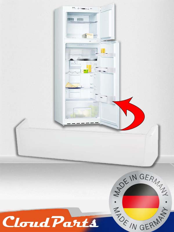 Bosch, Profilo ve Siemens buzdolapları ile tam uyumlu kapak altı şişelik rafı