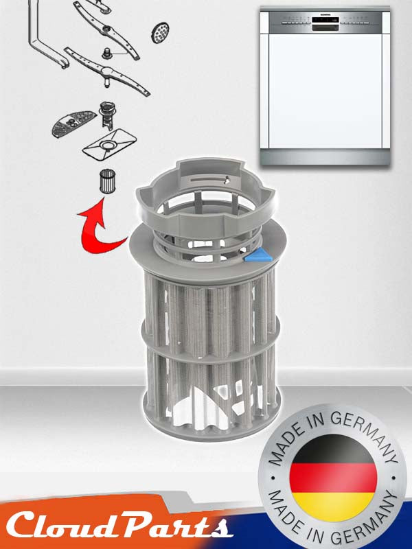 Bosch Siemens Profilo bulaşık makineleri ile uyumlu mikro filtre