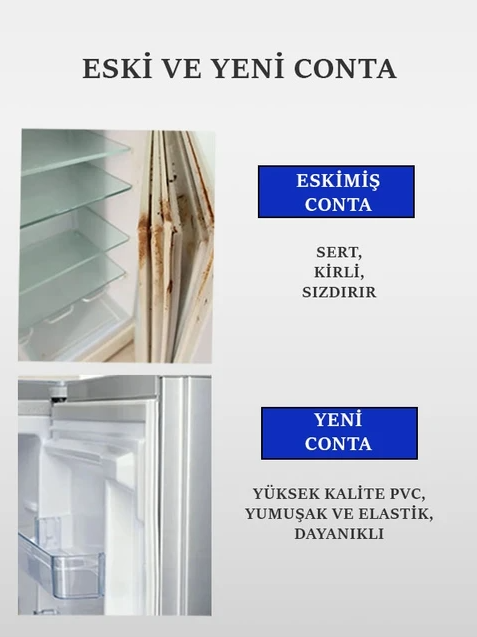 Samsung no frost buzdolabı ana gövde soğutucu kapak contası beyaz renk yedek parça